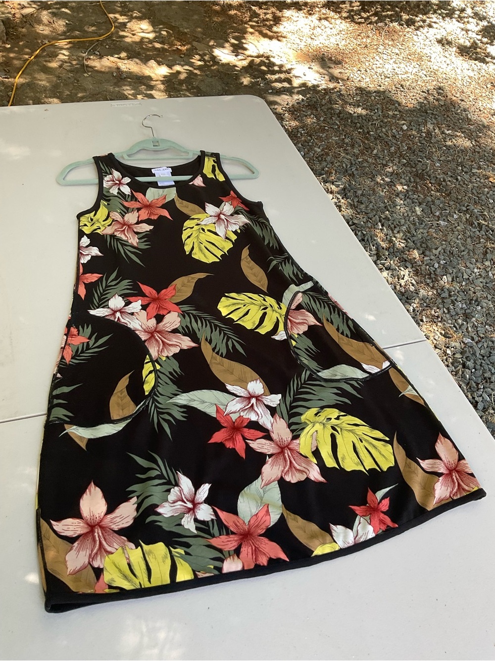 C-TRIBAL JEANS TROPICAL/SLEEVELESS RAYON/SPANDEX XS DRESS